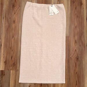Women’s Italian Designer Cream Pencil Skirt